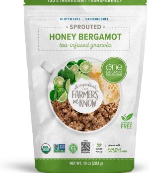 One Degree Organic Foods, Granola Tea Infused Honey Bergamot Organic, 10 Ounce